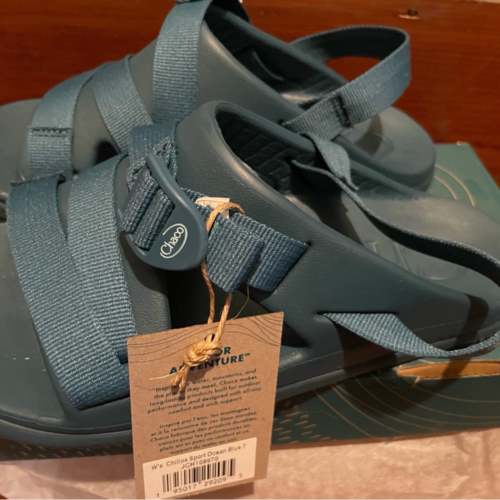 Chaco Adventure Sandals in Teal Blue